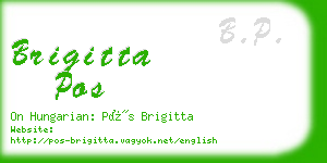 brigitta pos business card